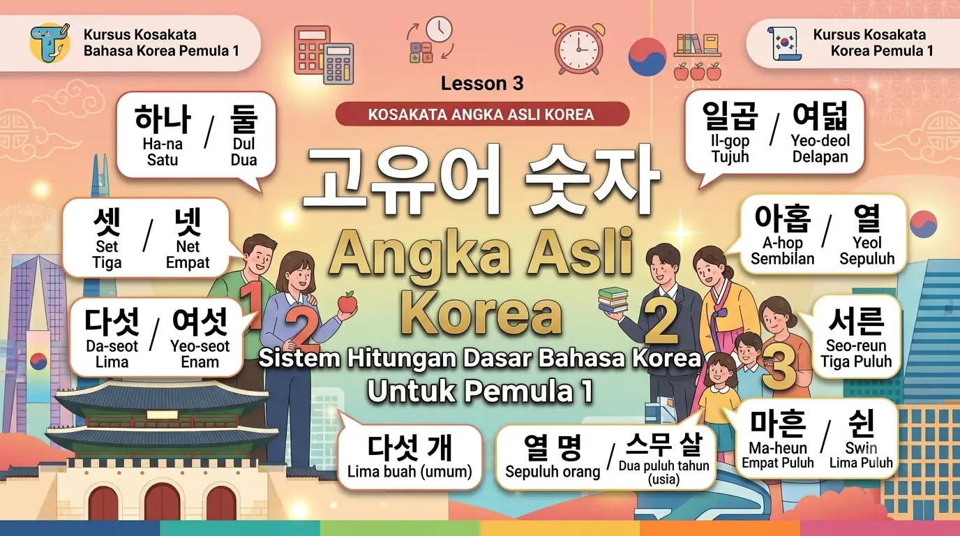 Materi 3: Angka Asli Korea