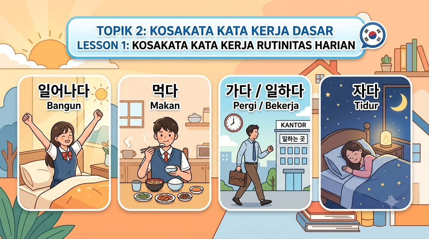 Materi 1: Kata Kerja Rutinitas Harian