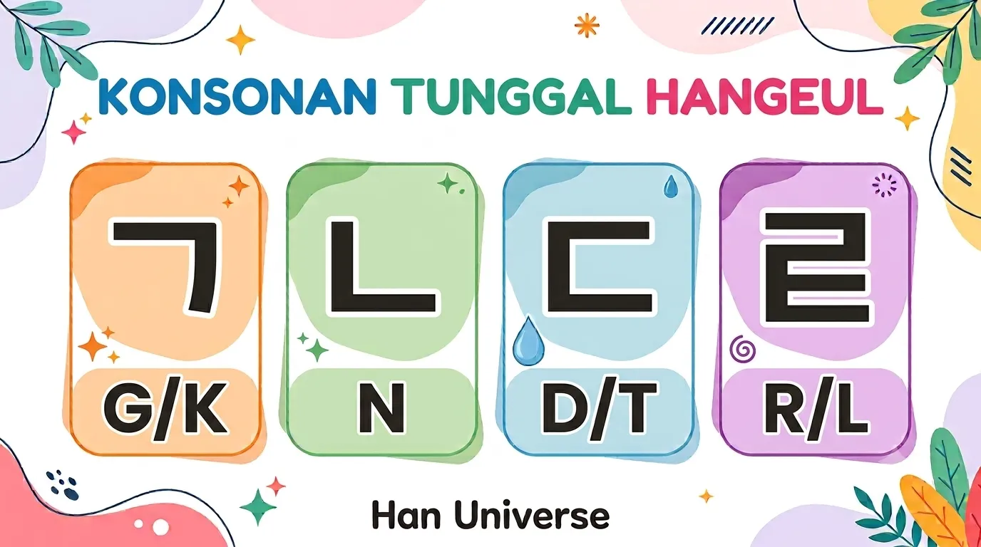 Lesson 1: ㄱ, ㄴ, ㄷ dan ㄹ