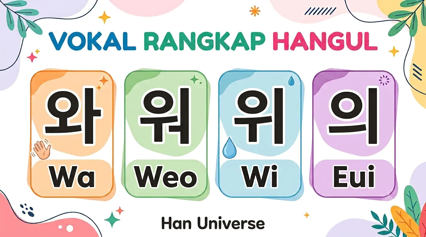 Lesson 5: Vokal Rangkap 와, 워, 위 dan 의.