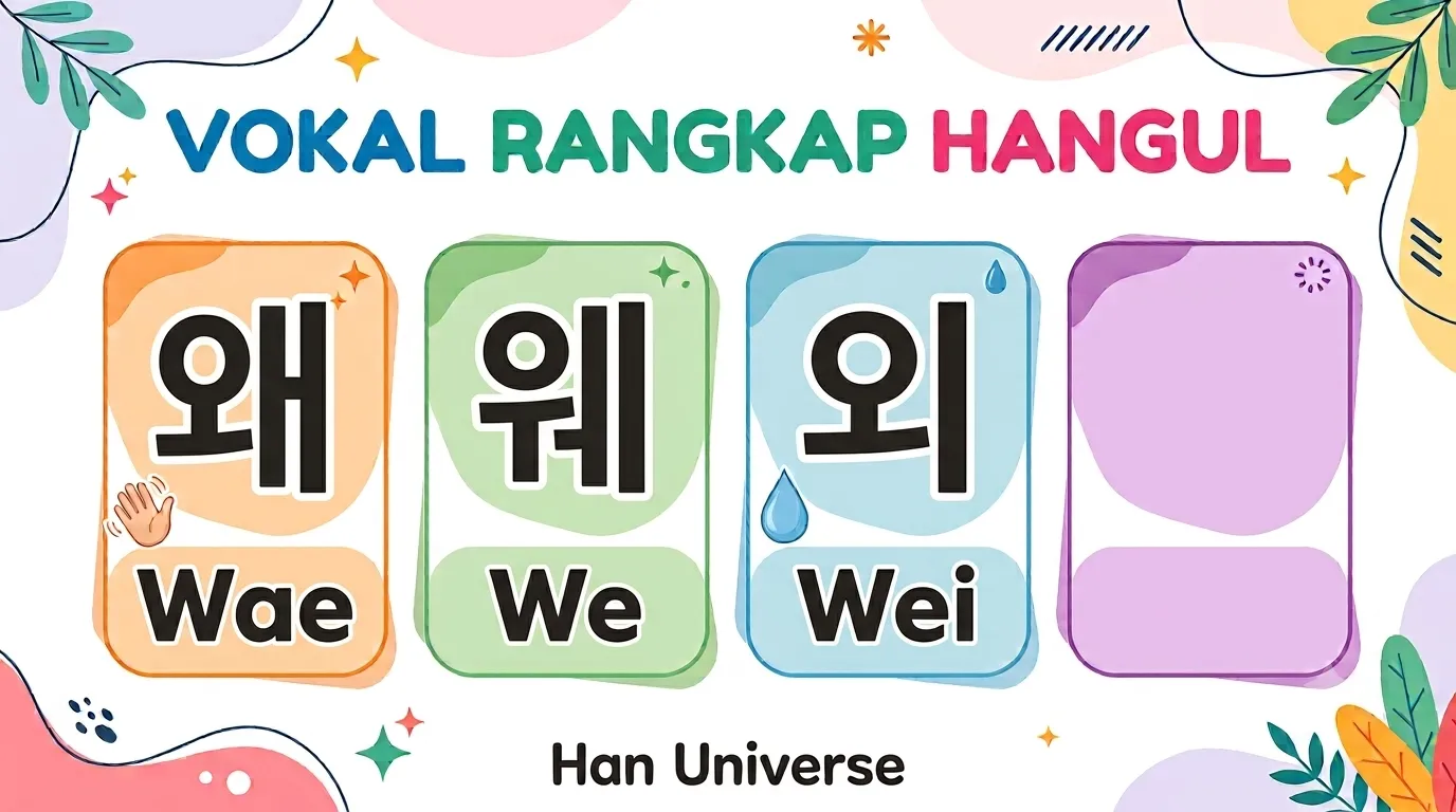 Lesson 6: Vokal Rangkap Hangeul 왜,웨 dan 외